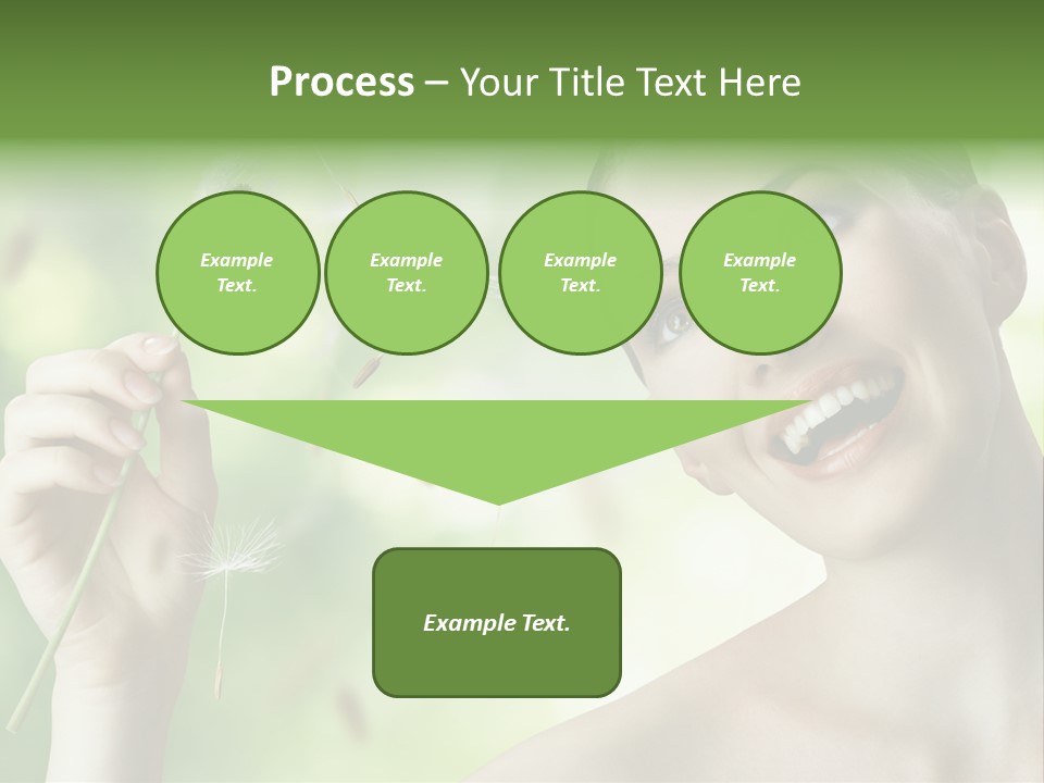 Young Flower One PowerPoint Template