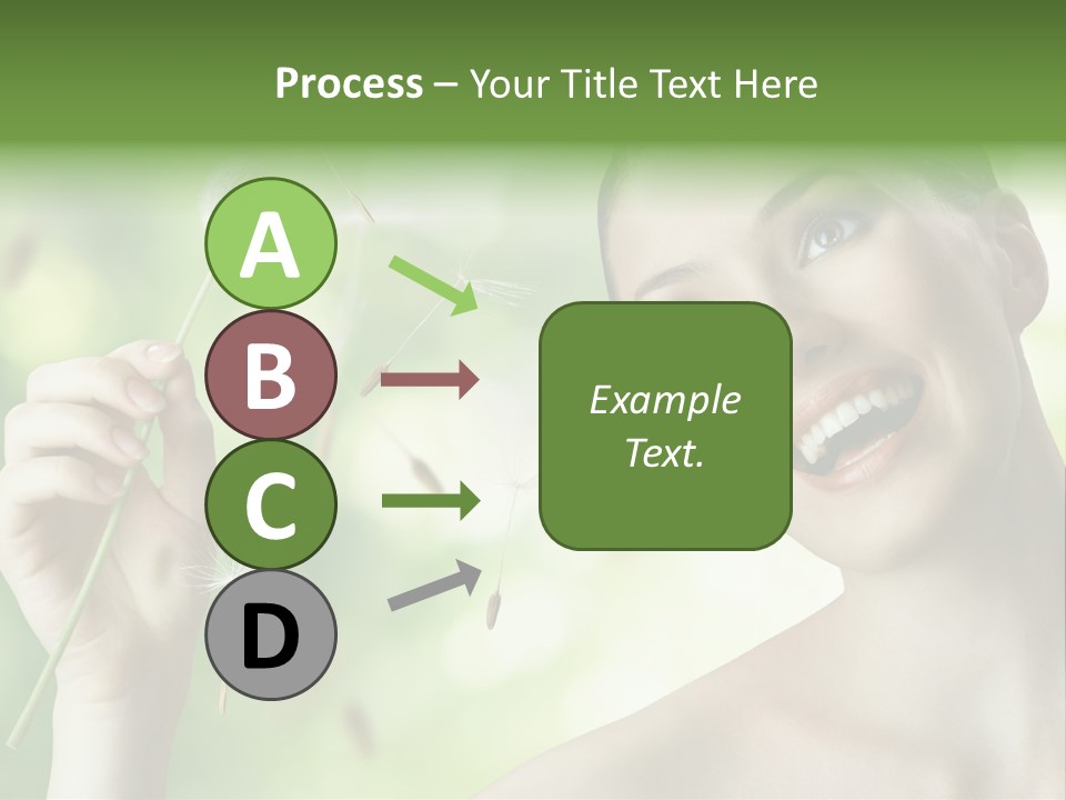 Young Flower One PowerPoint Template