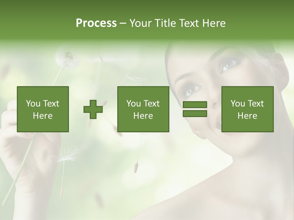 Young Flower One PowerPoint Template