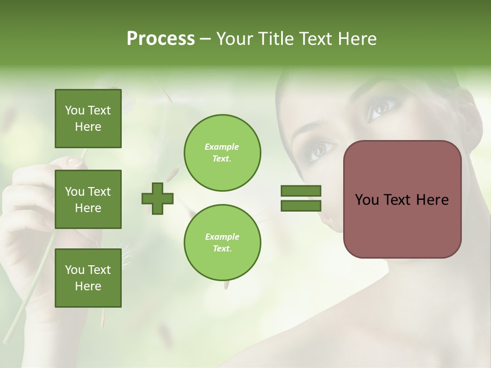 Young Flower One PowerPoint Template