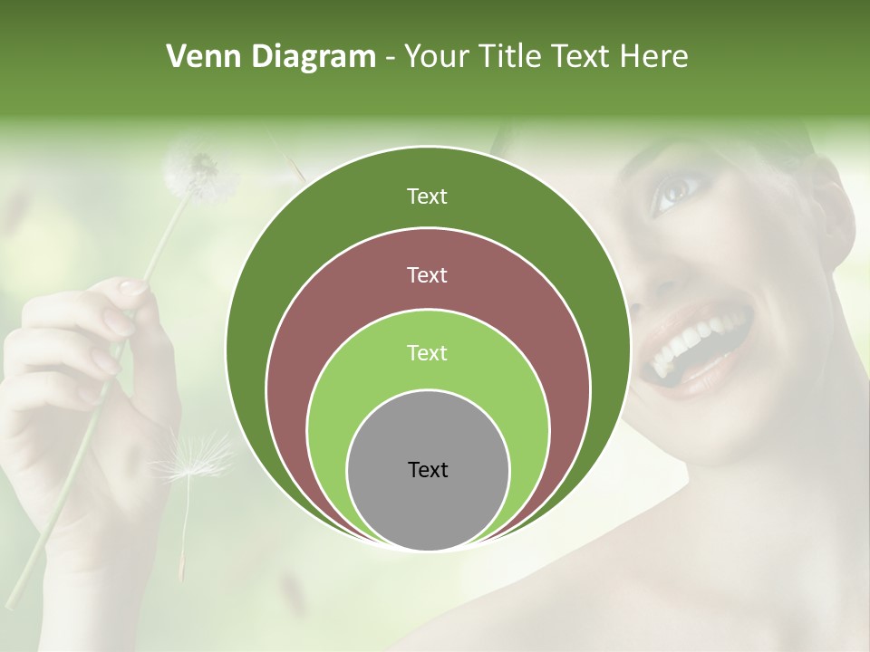 Young Flower One PowerPoint Template