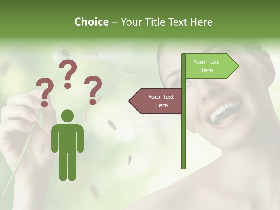 Young Flower One PowerPoint Template