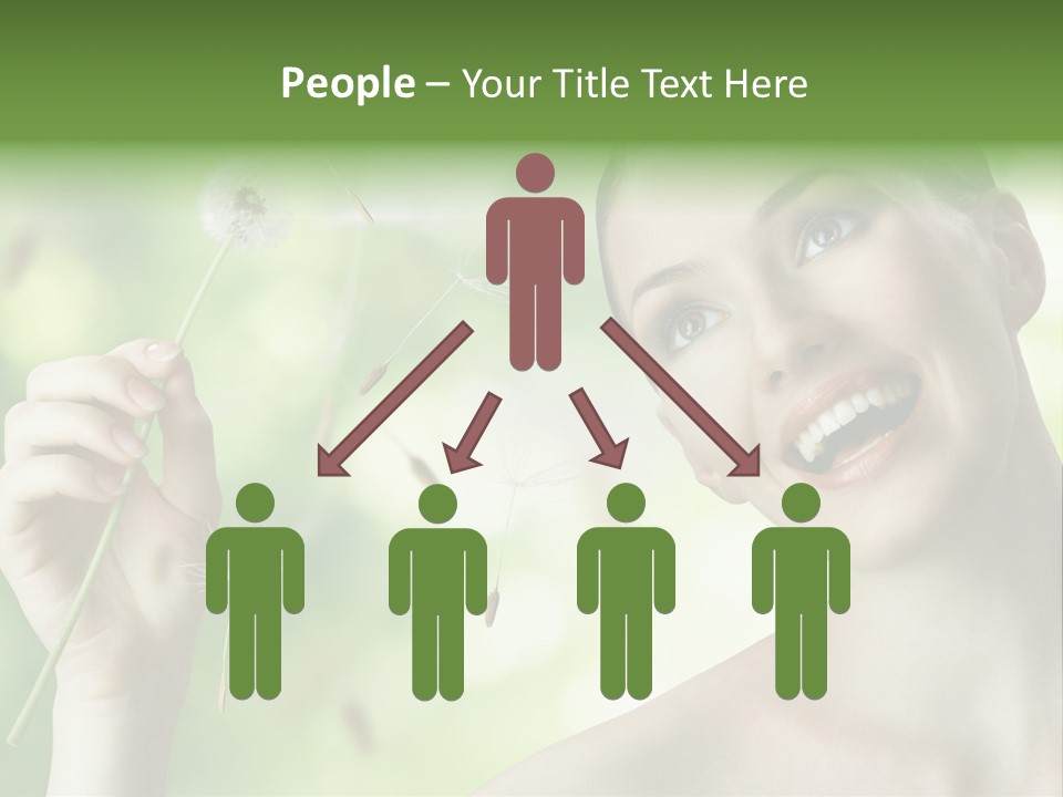 Young Flower One PowerPoint Template