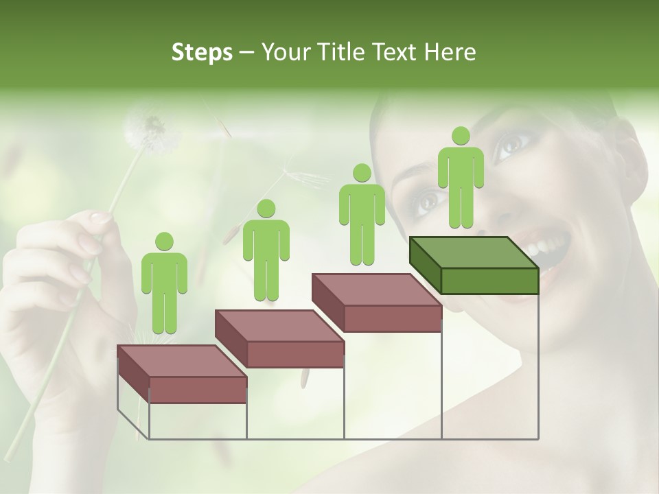 Young Flower One PowerPoint Template