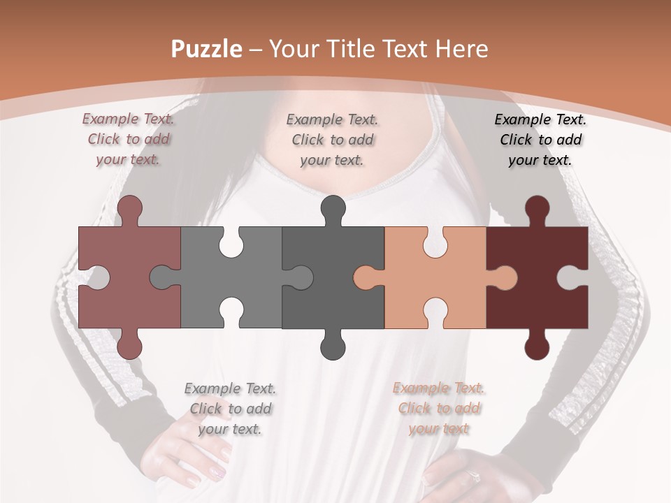 Women Friendly Brunette PowerPoint Template