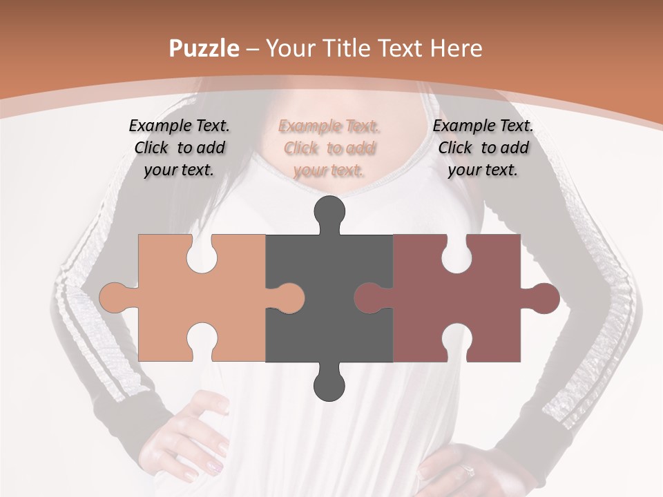 Women Friendly Brunette PowerPoint Template