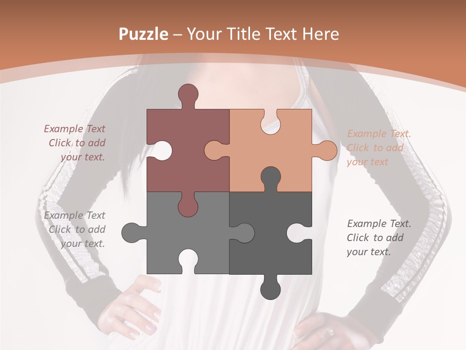 Women Friendly Brunette PowerPoint Template