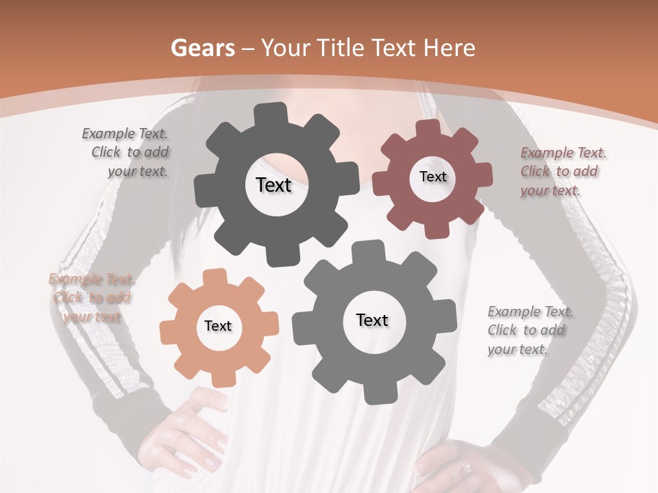 Women Friendly Brunette PowerPoint Template