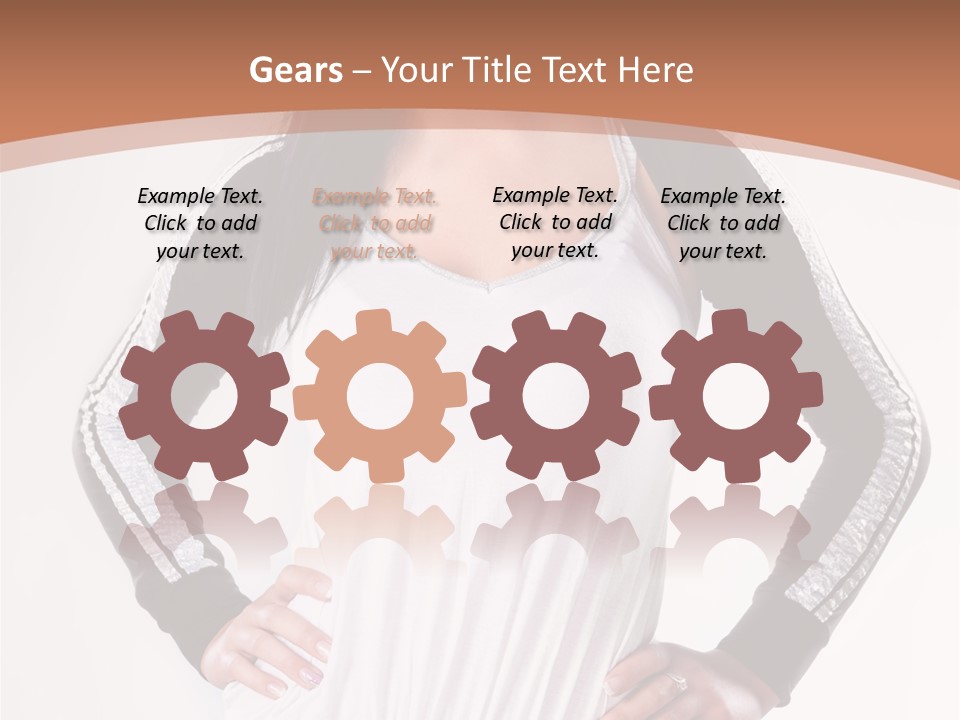 Women Friendly Brunette PowerPoint Template