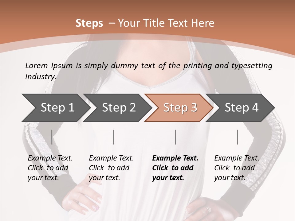 Women Friendly Brunette PowerPoint Template