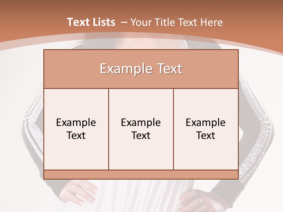 Women Friendly Brunette PowerPoint Template