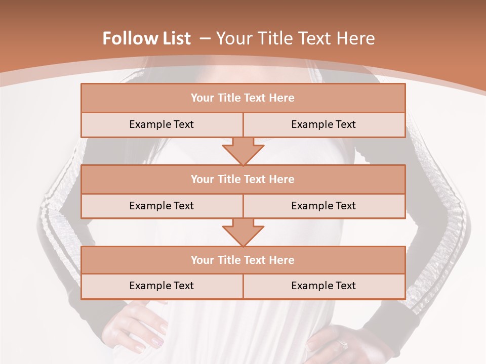 Women Friendly Brunette PowerPoint Template