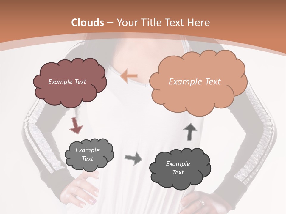 Women Friendly Brunette PowerPoint Template