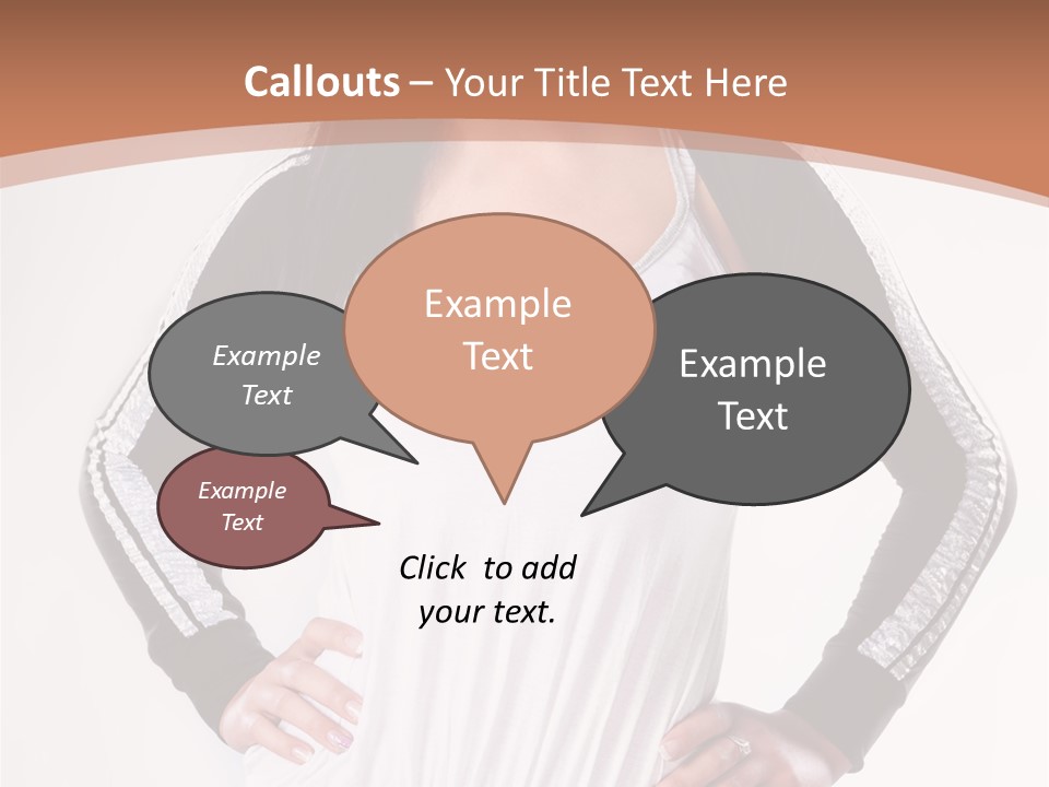 Women Friendly Brunette PowerPoint Template