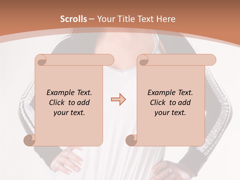 Women Friendly Brunette PowerPoint Template