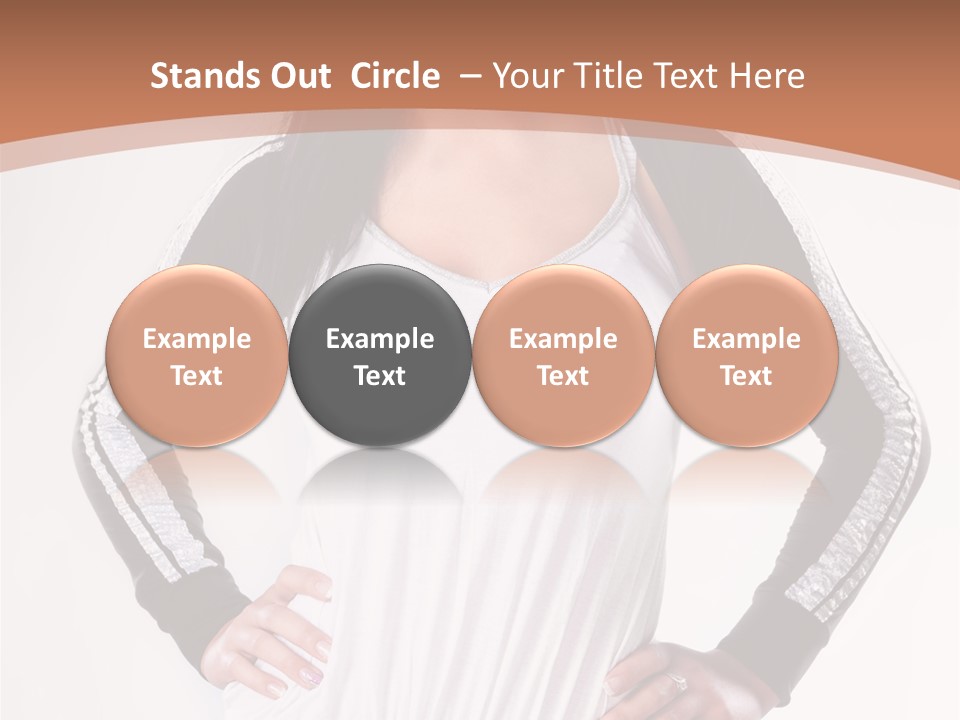 Women Friendly Brunette PowerPoint Template