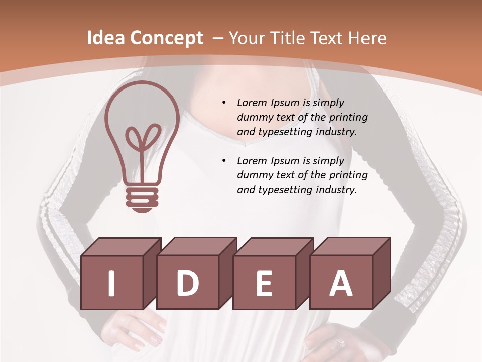 Women Friendly Brunette PowerPoint Template