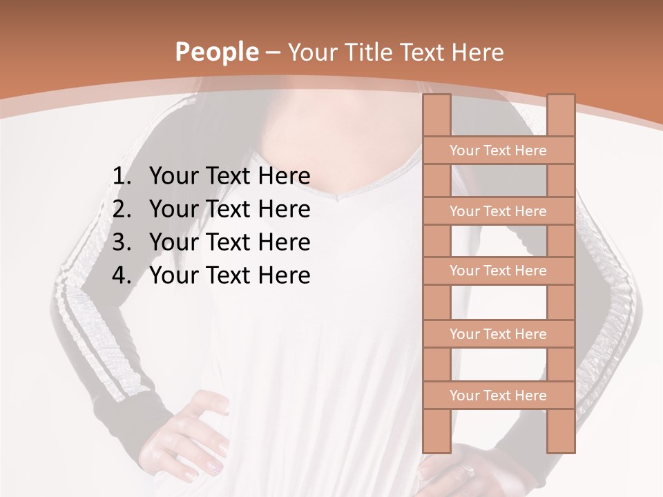 Women Friendly Brunette PowerPoint Template