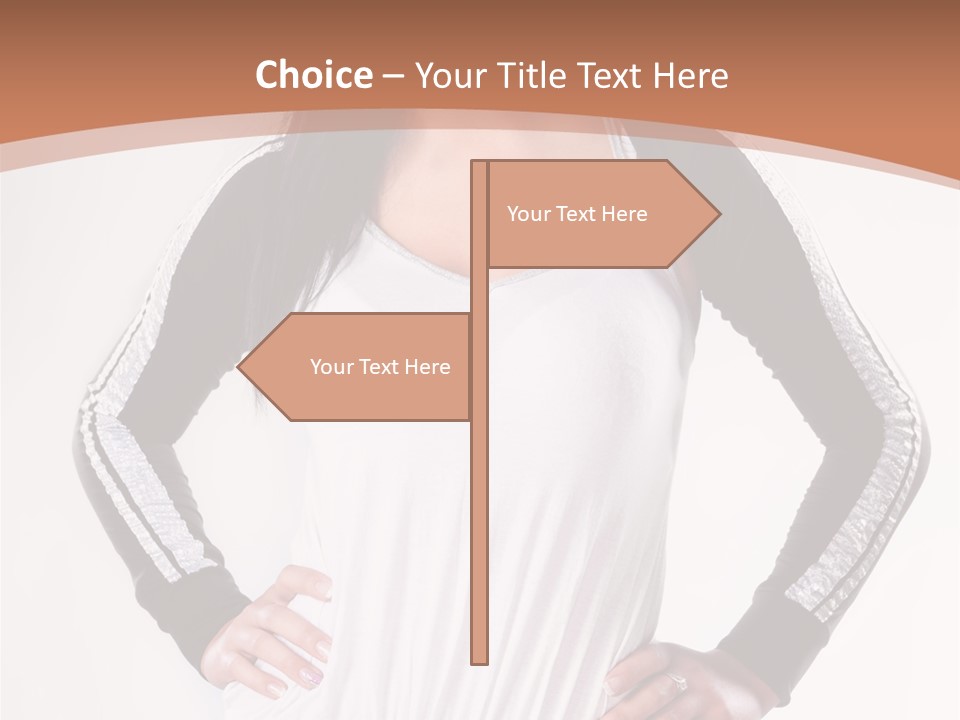 Women Friendly Brunette PowerPoint Template