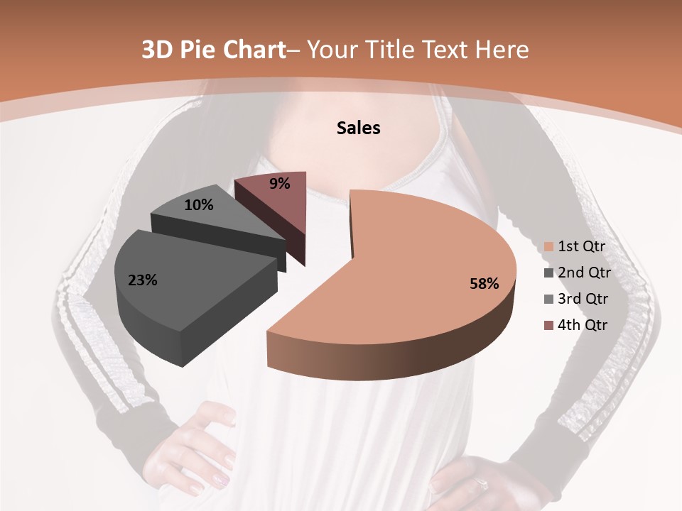 Women Friendly Brunette PowerPoint Template