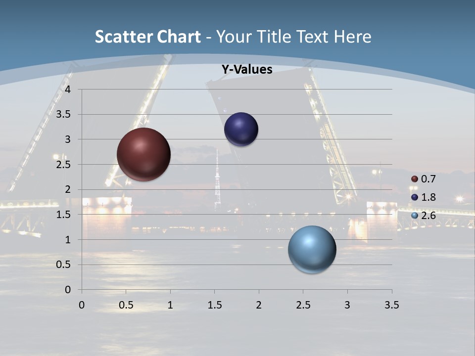 Landmarks Twilight Night Scene PowerPoint Template