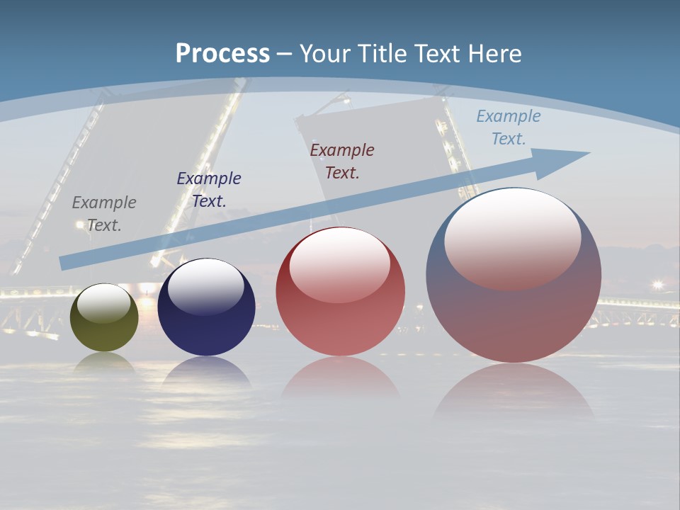 Landmarks Twilight Night Scene PowerPoint Template