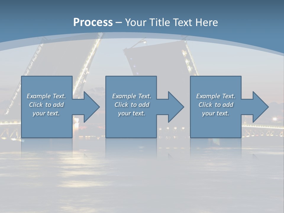 Landmarks Twilight Night Scene PowerPoint Template
