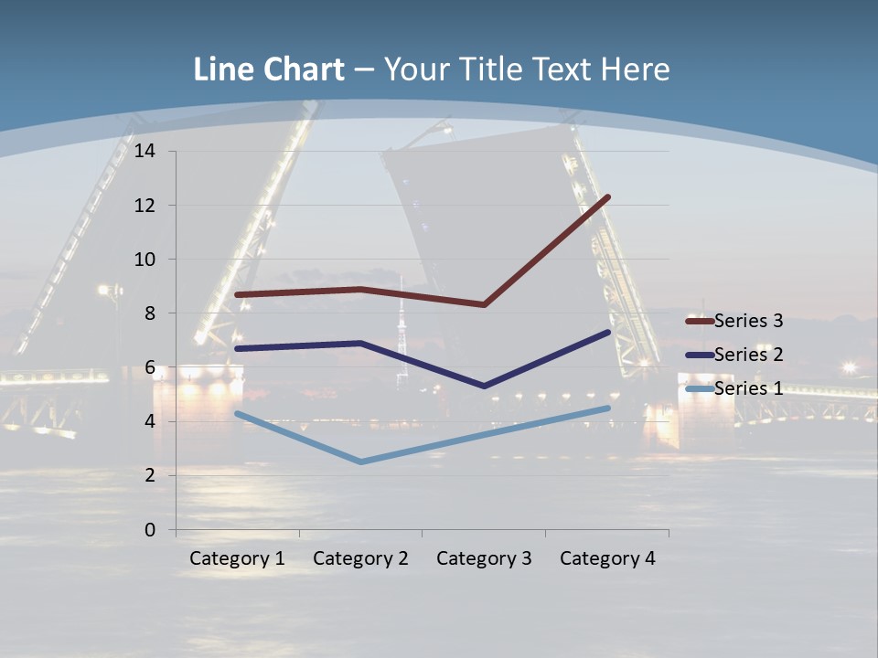 Landmarks Twilight Night Scene PowerPoint Template