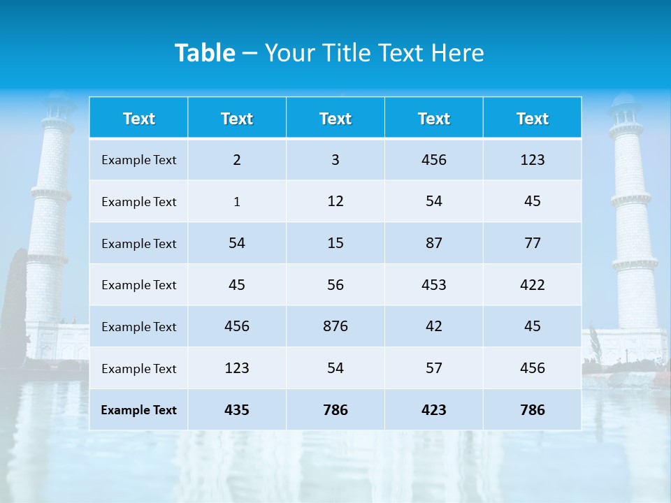 Sunrise World Agra PowerPoint Template