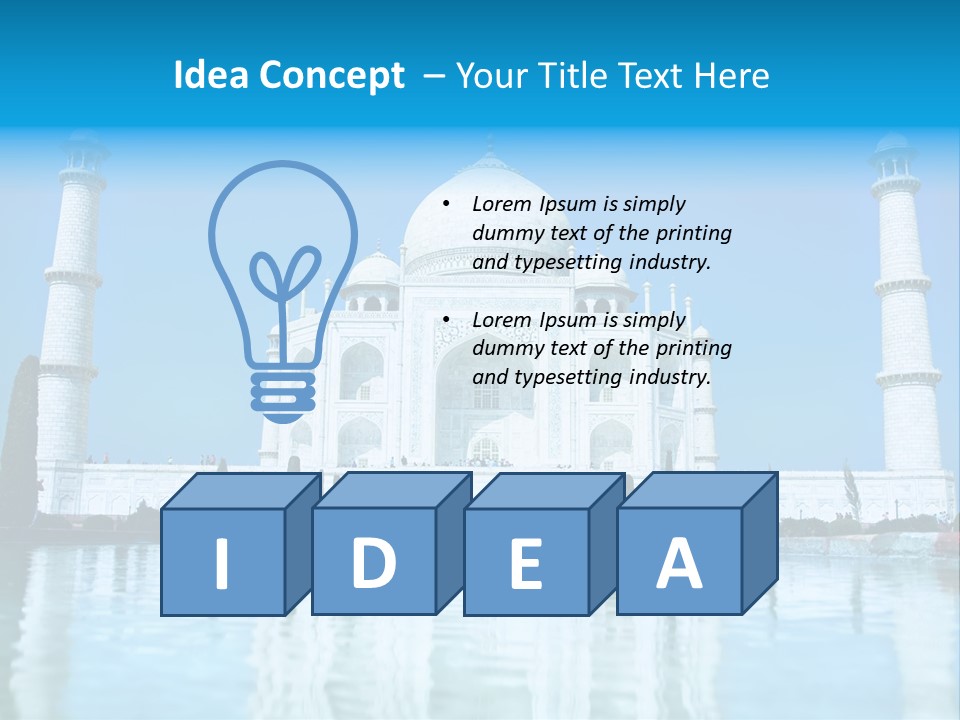 Sunrise World Agra PowerPoint Template