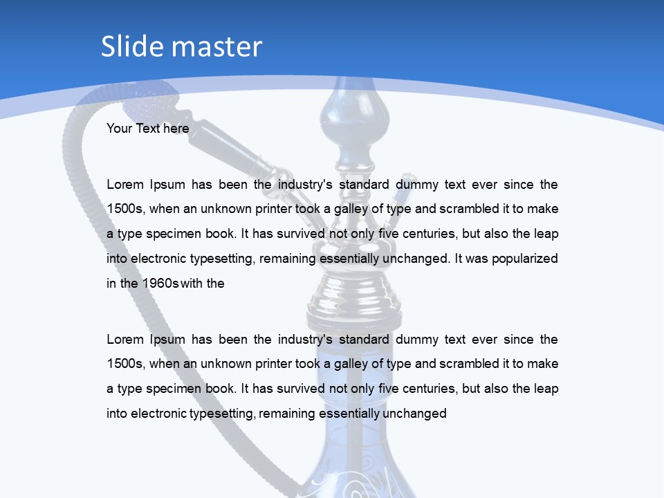 Tobacco Recreation Arabic PowerPoint Template