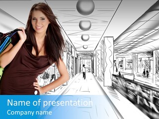 Draw Retail Purchase PowerPoint Template