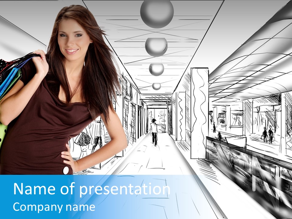 Draw Retail Purchase PowerPoint Template