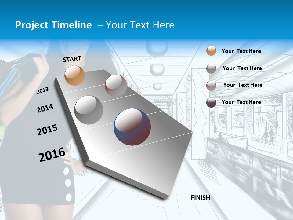 Draw Retail Purchase PowerPoint Template