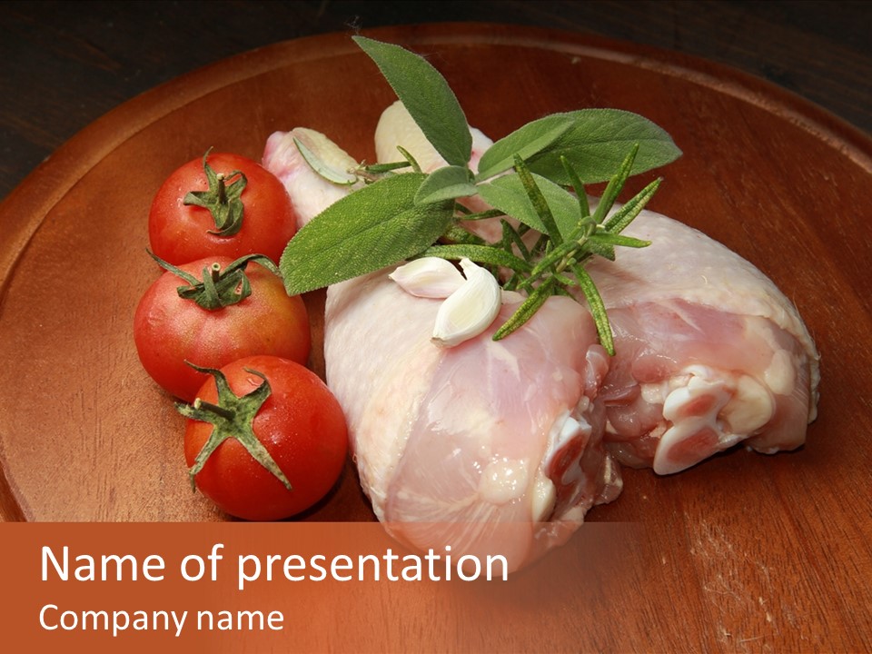 Poultry Dish Diet PowerPoint Template