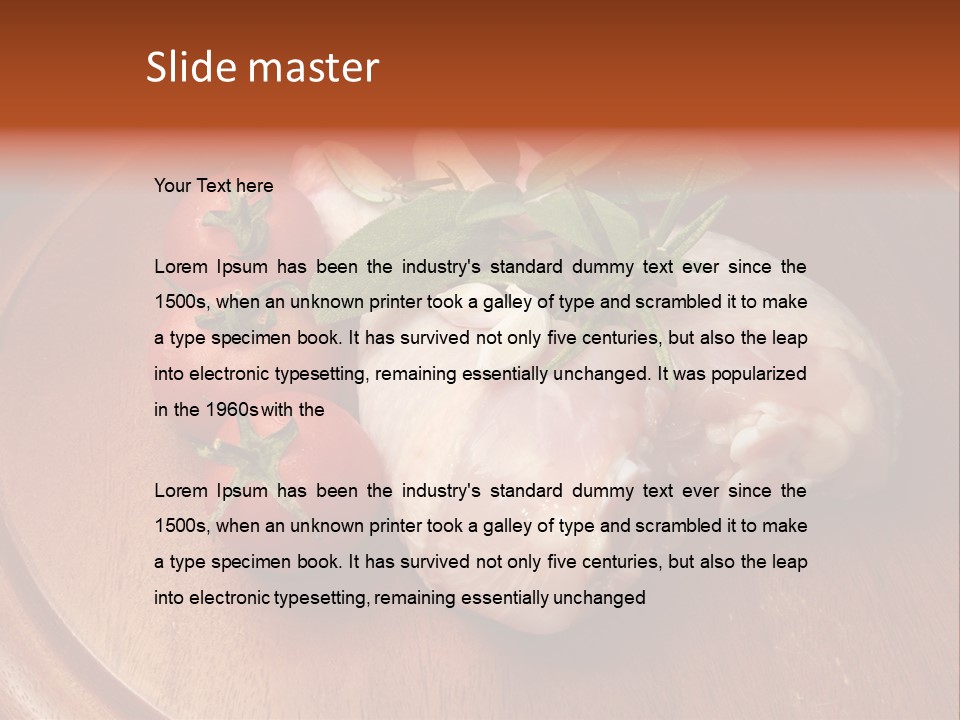 Poultry Dish Diet PowerPoint Template