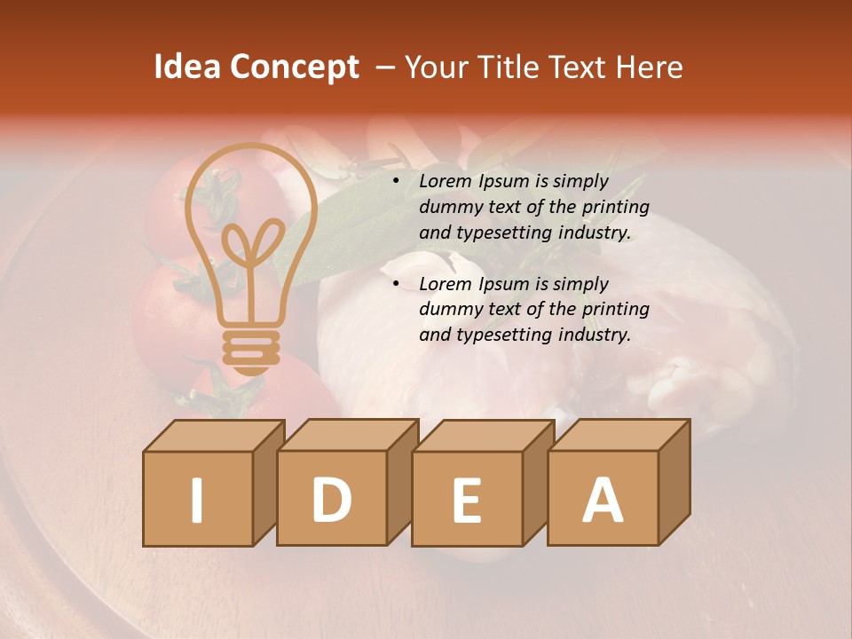 Poultry Dish Diet PowerPoint Template