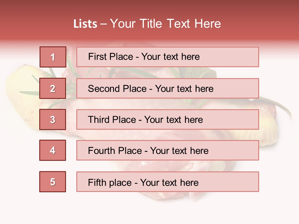 Protein Calorie Uncooked PowerPoint Template