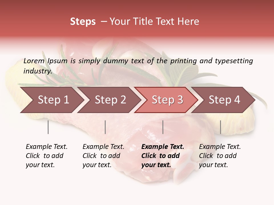 Protein Calorie Uncooked PowerPoint Template