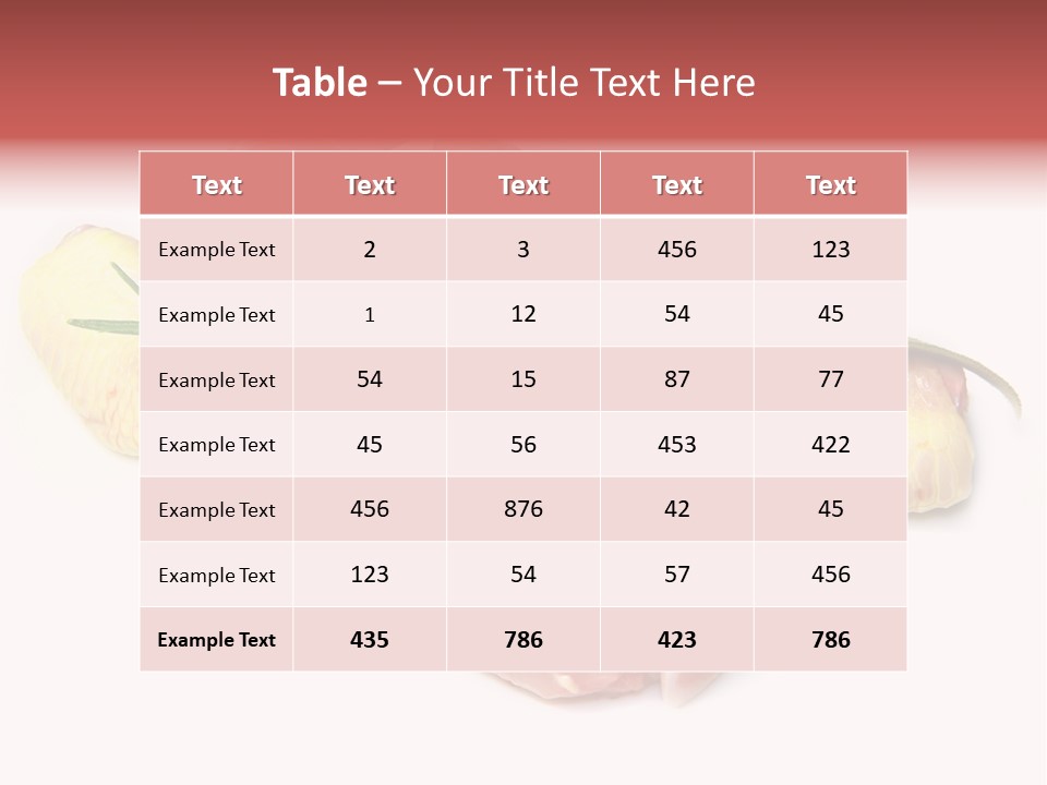 Protein Calorie Uncooked PowerPoint Template