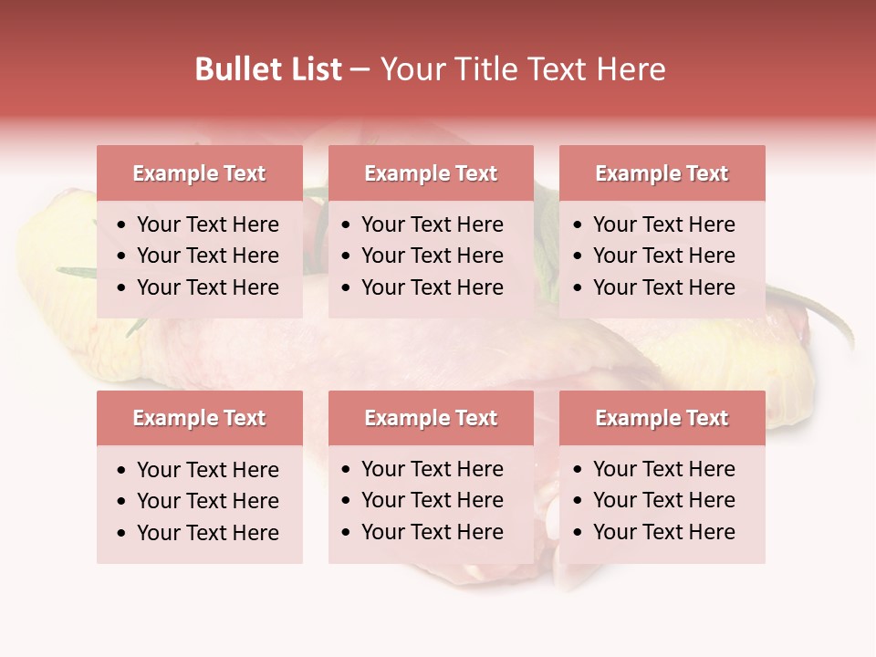 Protein Calorie Uncooked PowerPoint Template