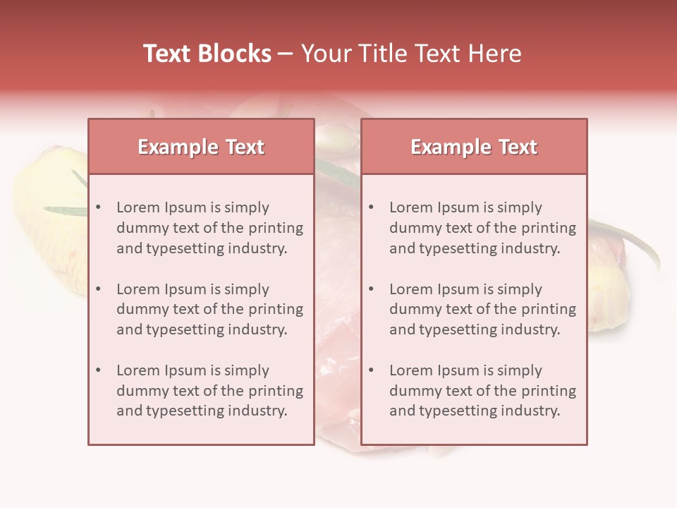 Protein Calorie Uncooked PowerPoint Template