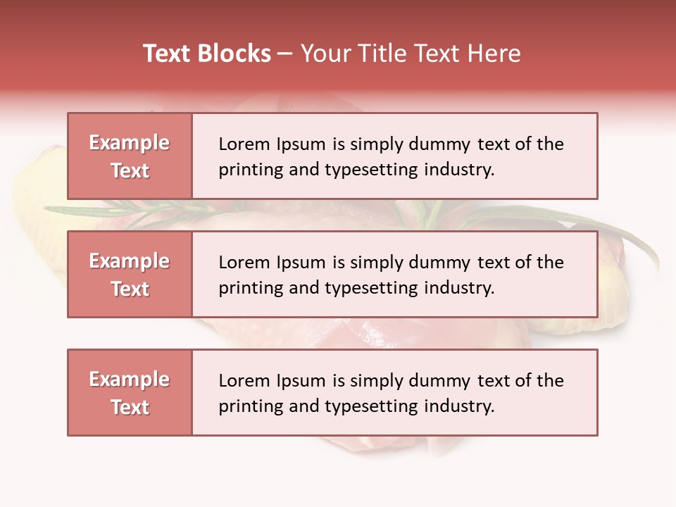 Protein Calorie Uncooked PowerPoint Template