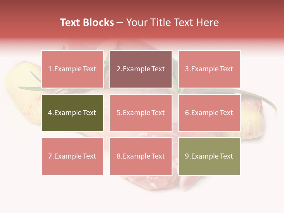 Protein Calorie Uncooked PowerPoint Template