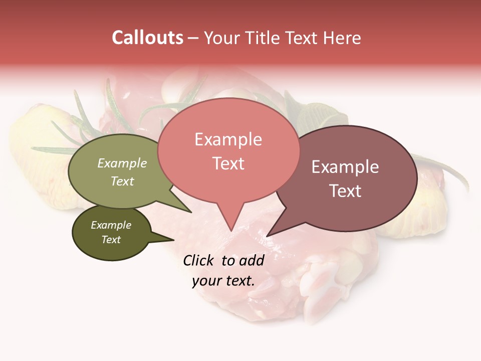 Protein Calorie Uncooked PowerPoint Template