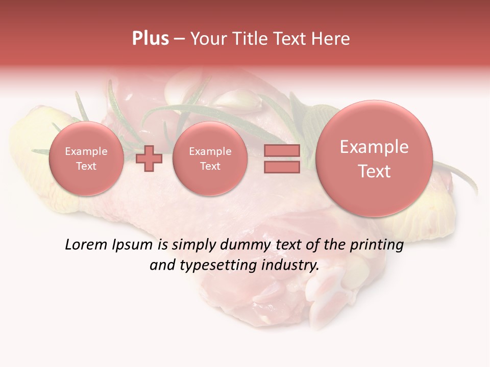 Protein Calorie Uncooked PowerPoint Template