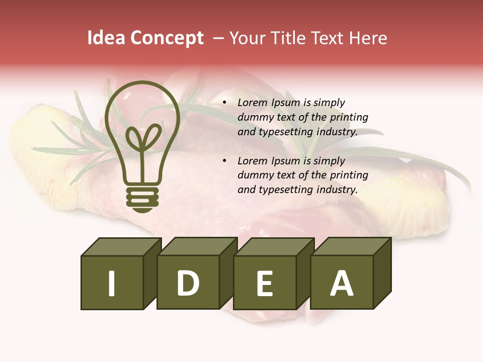 Protein Calorie Uncooked PowerPoint Template