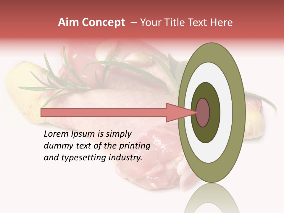 Protein Calorie Uncooked PowerPoint Template