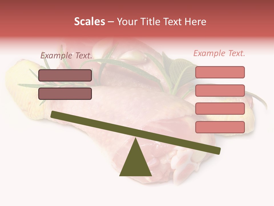 Protein Calorie Uncooked PowerPoint Template