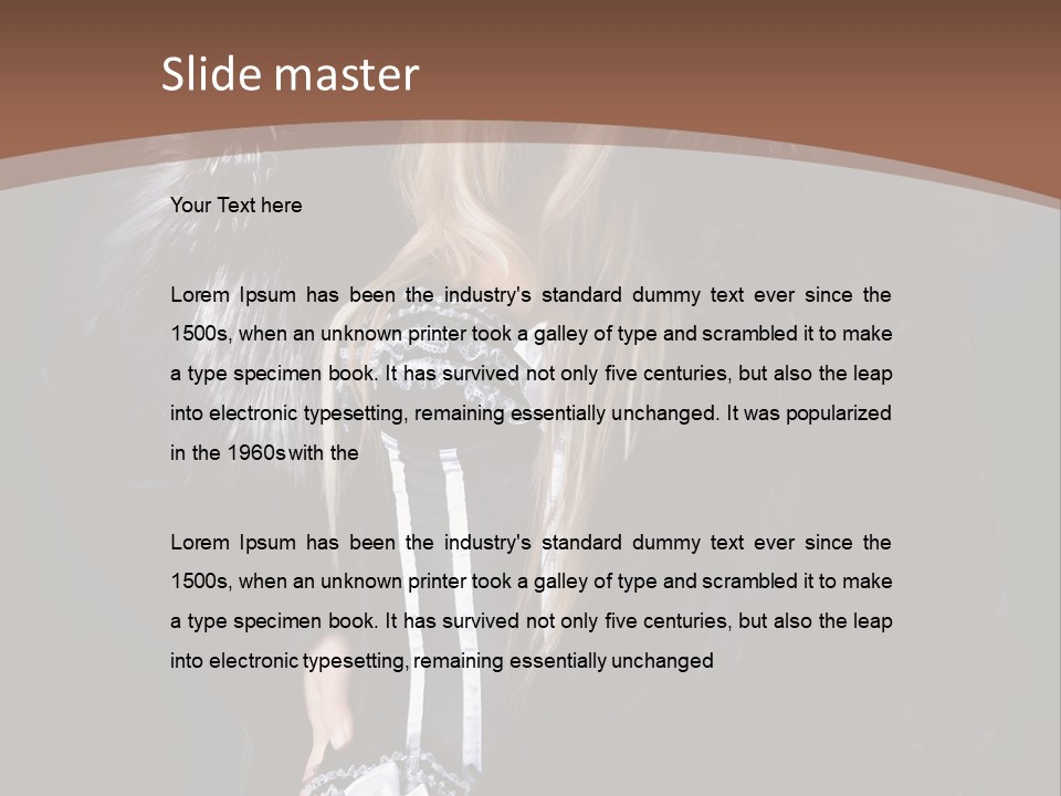 Stylish Girl Beauty PowerPoint Template